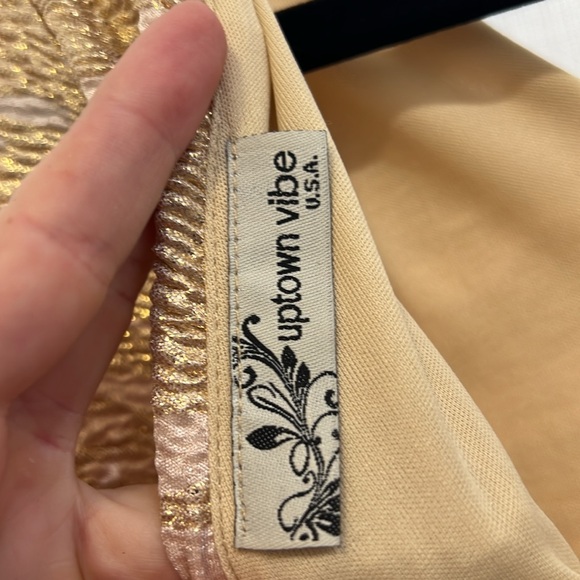 NWOT gold dress - Picture 3 of 4